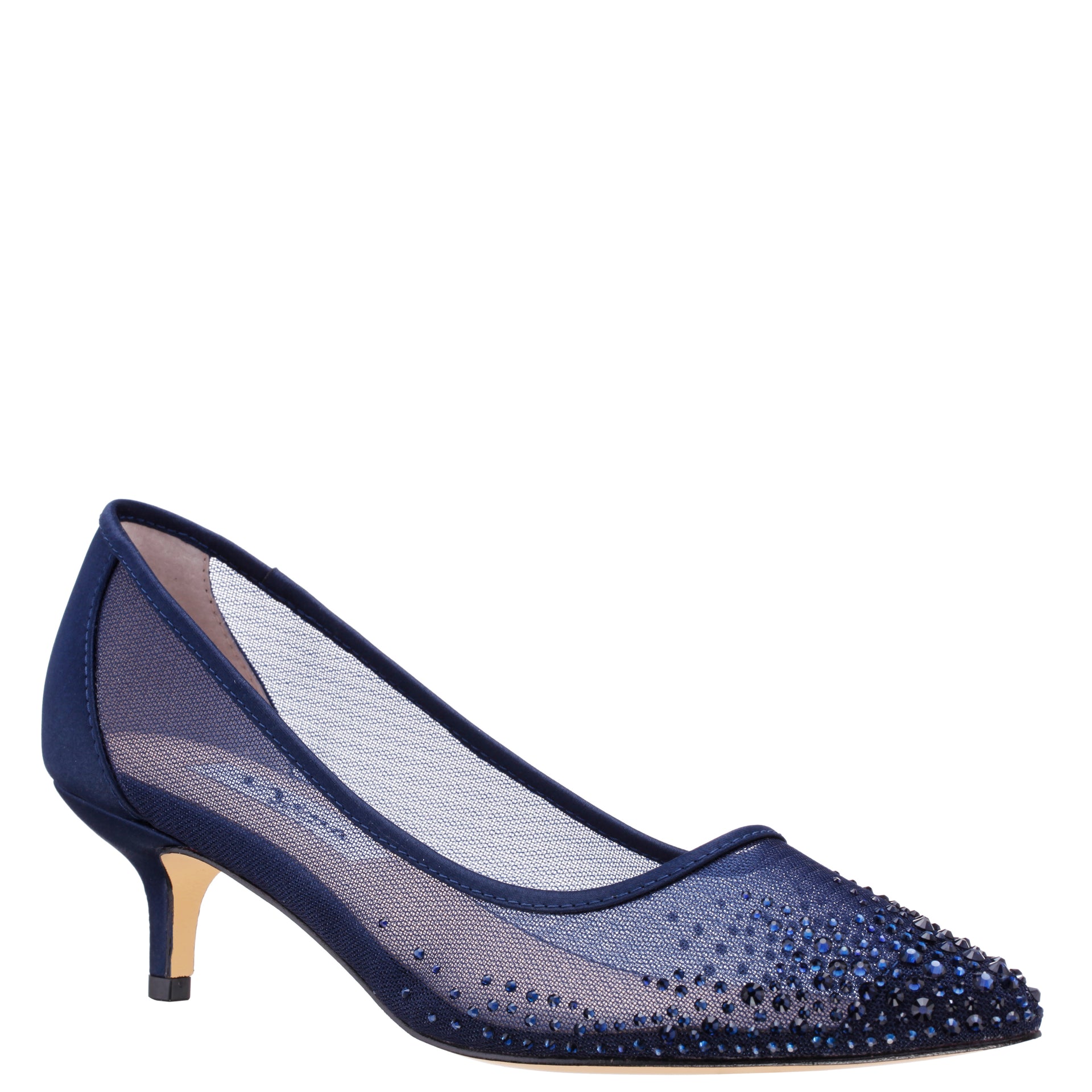 nina navy blue dress shoes NINA Contesa New Navy Satin Pump Navy 11