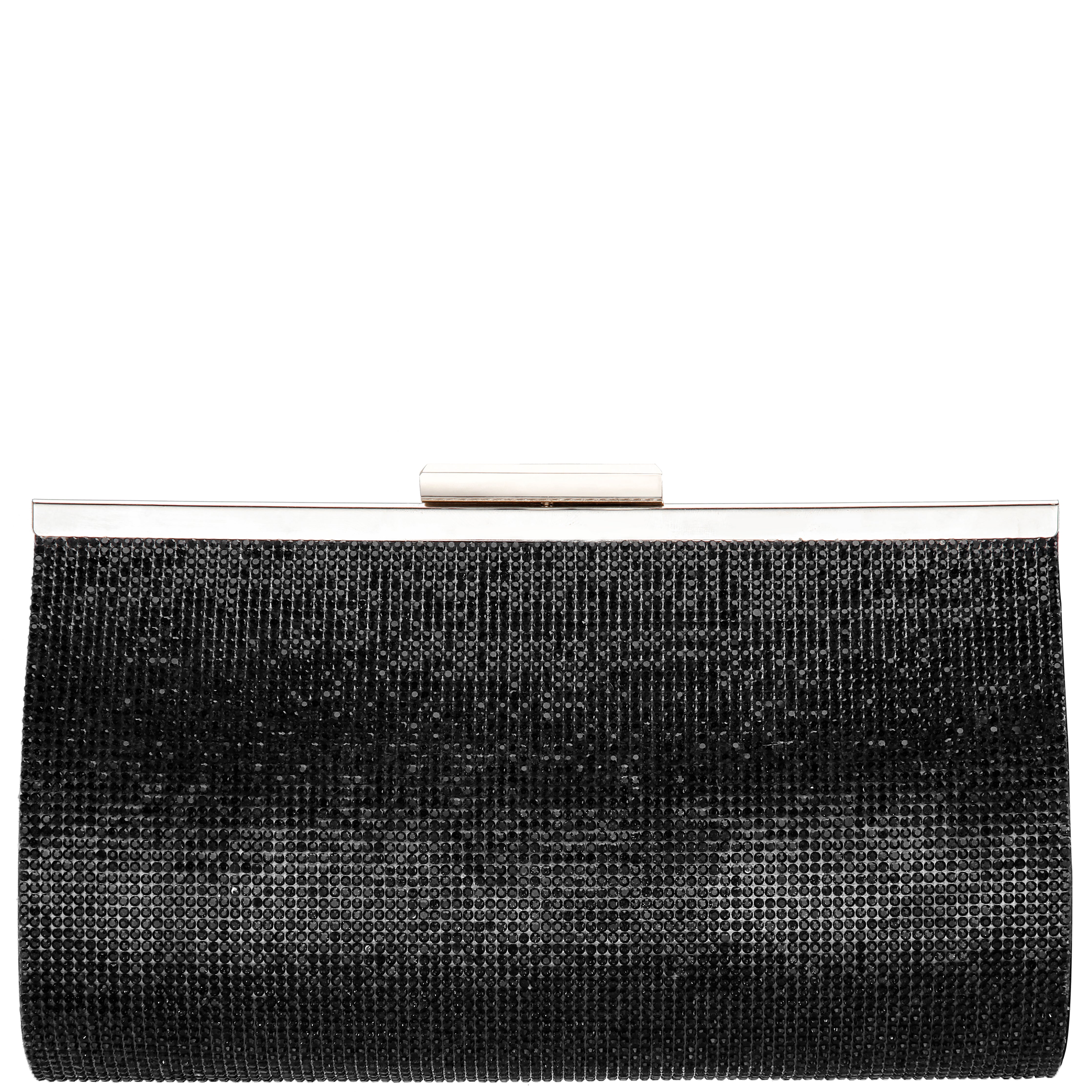 Womens Winslet Black Crystal Frame Clutch | Nina Shoes